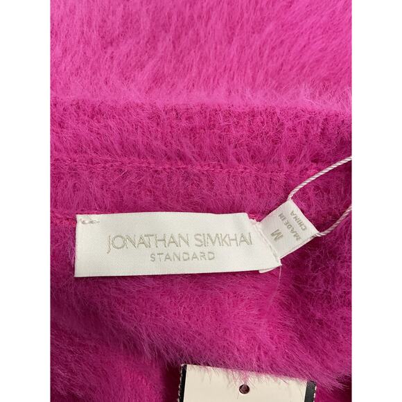 Simkhai 'Standard' Pink Paytra Fuzzy Faux Fur Knit Mini Skirt Size M - NWT - Picture 4 of 5